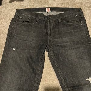 Slightly used true religion black jeans size 40
